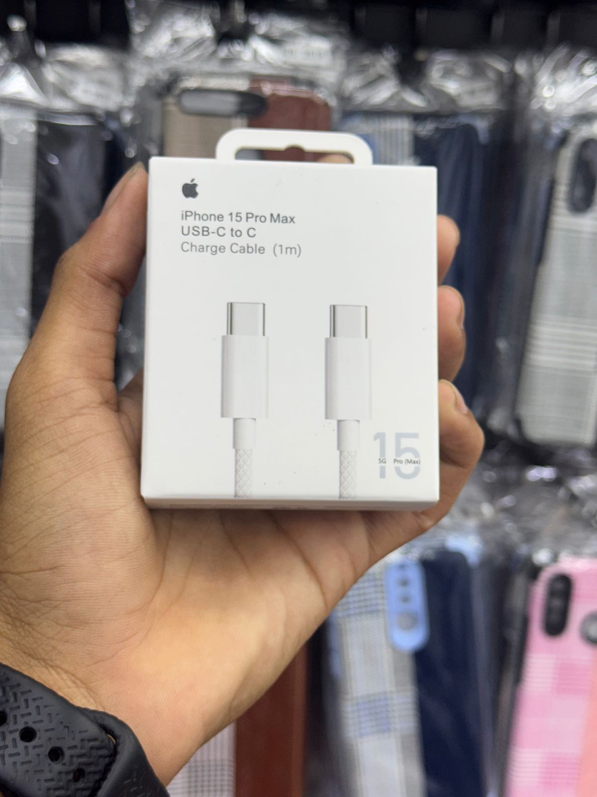 iPhone 15 Pro Max USB-C to C Charge Cable 1m
